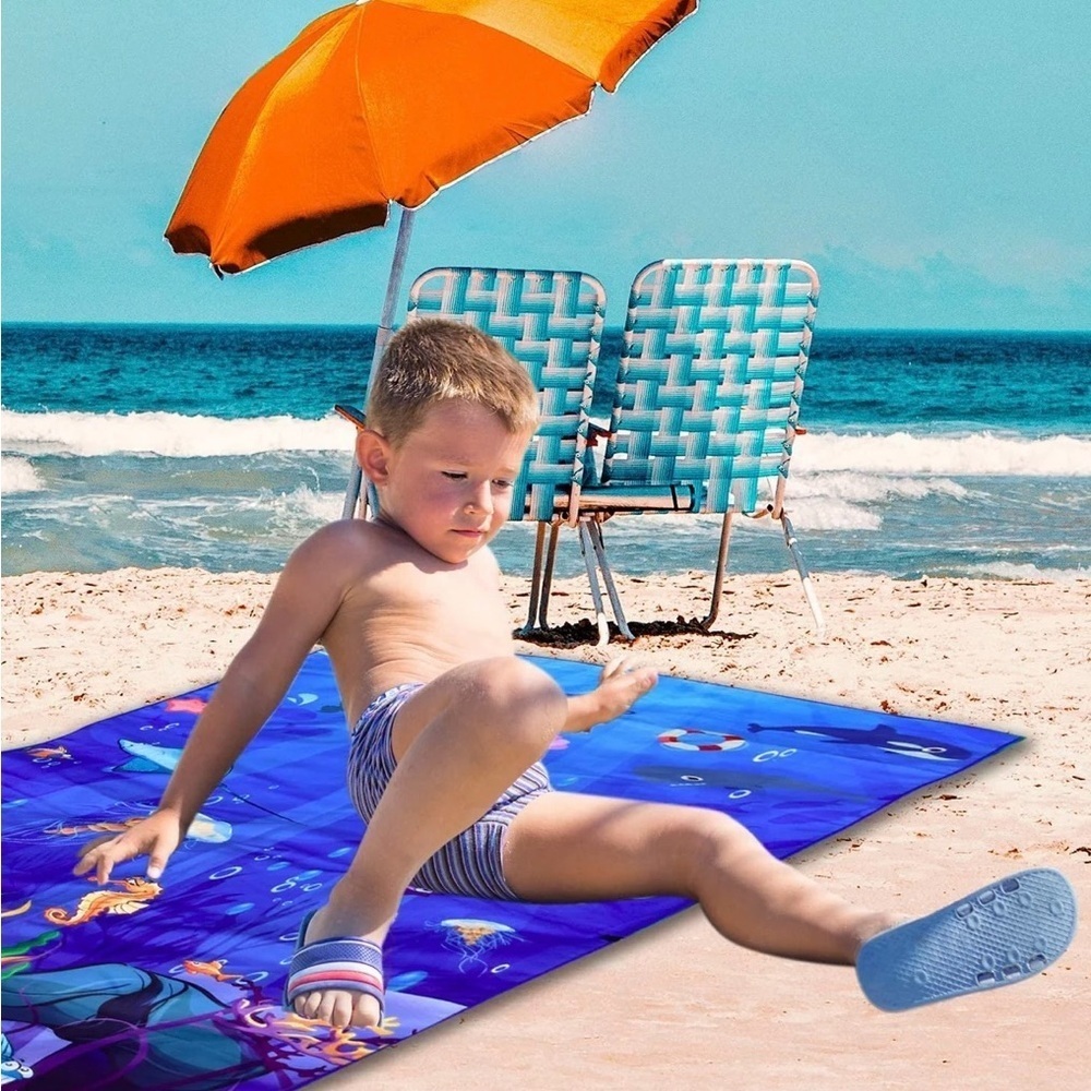 Elite Trend kids Beach Towel - Sea Animal (63x31 inches) - Picture 4 of 6